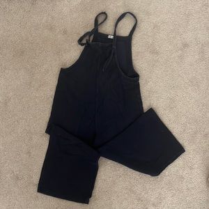Madewell cropped pull-on wide-leg jumpsuits